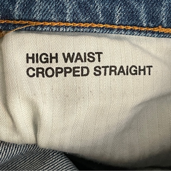 7 For All Mankind High Waist Straight Cropped Jeans | Size 27 - Picture 13 of 13